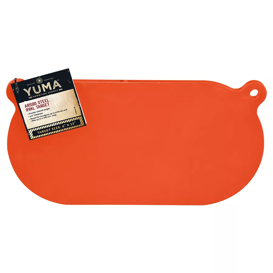 Yuma AR500 Steel Oval Target - 6" x 12"