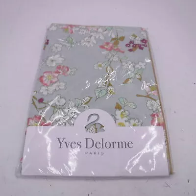 Yves Delorme Paris 20″ x 30″ Blossom Taie 100% Percale Organic Cotton Pillowcase