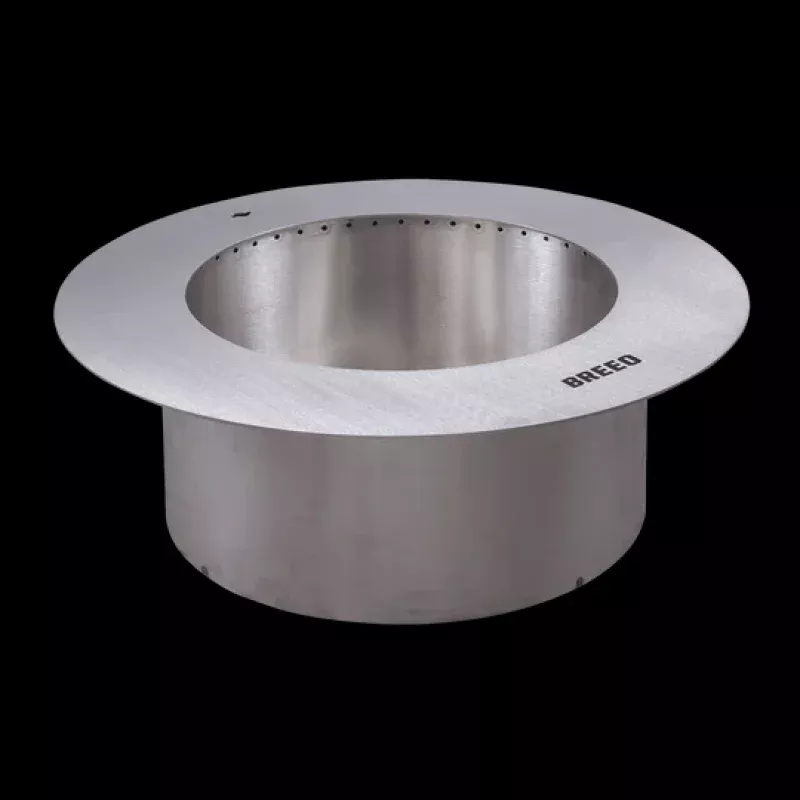 Zentro Round 30 Smokeless Fire Pit with Lid – Stainless Steel