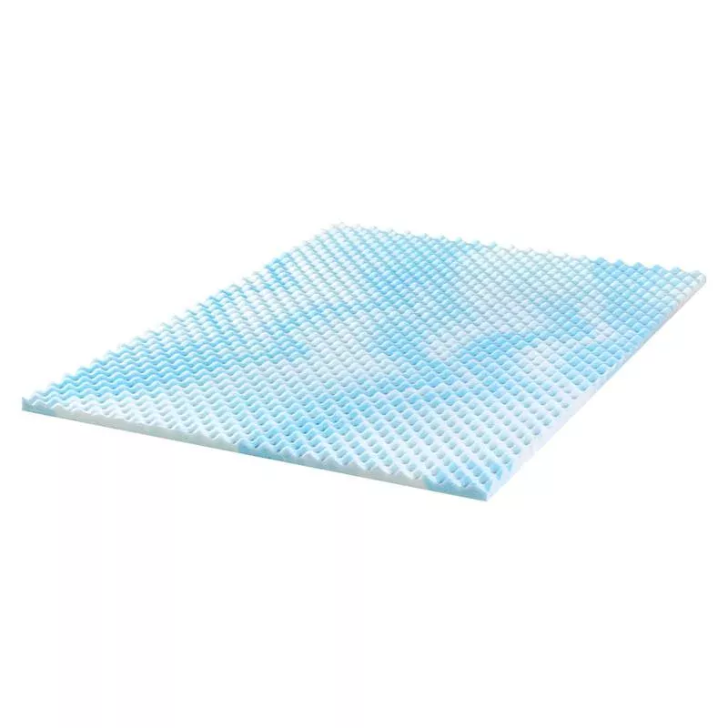 Zinus 1.5" Cooling Swirl Gel Memory Foam Mattress Topper, Twin/Twin XL
